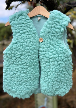 Vestă fleece din lână - Jade
