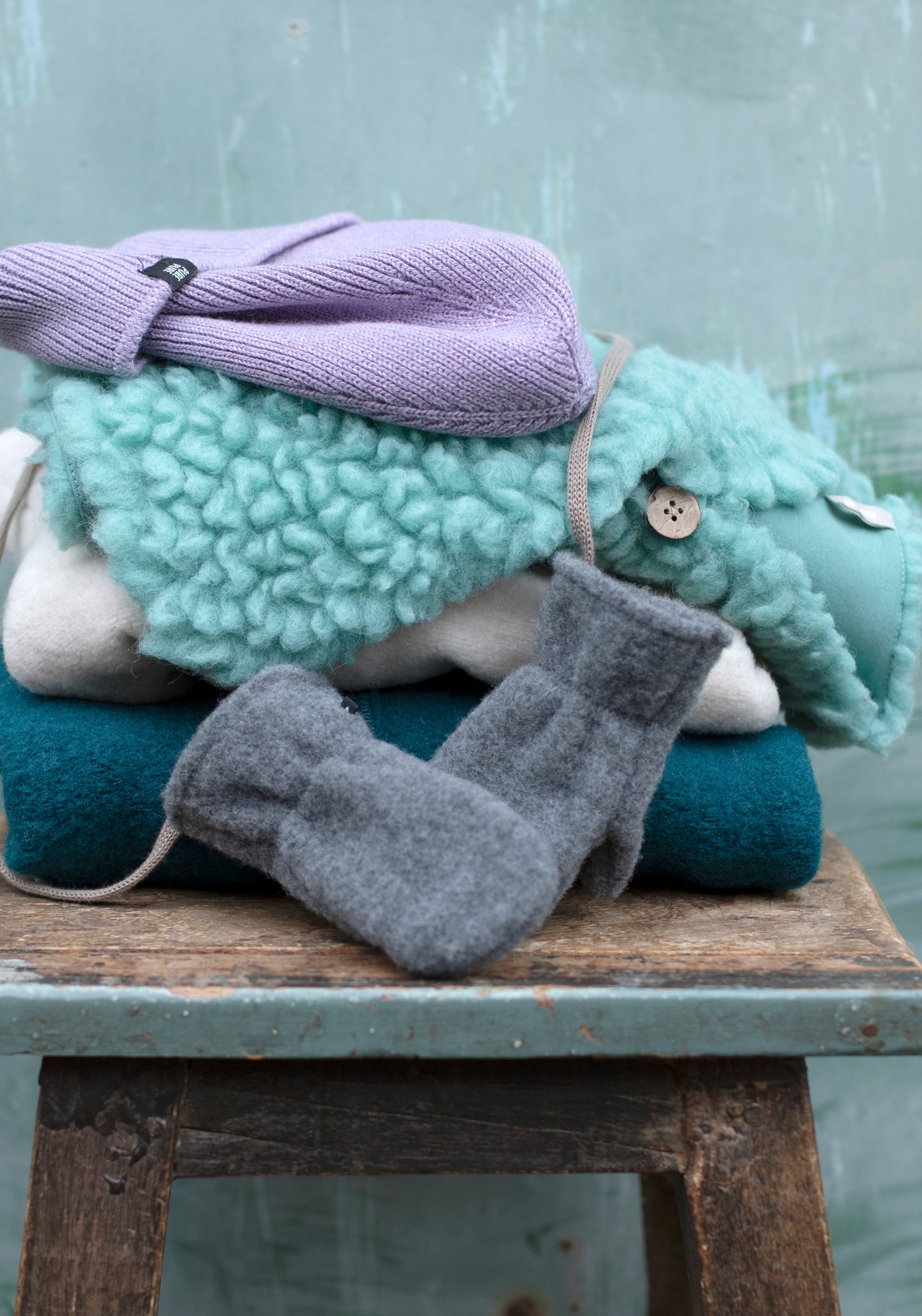 Vestă fleece din lână - Jade