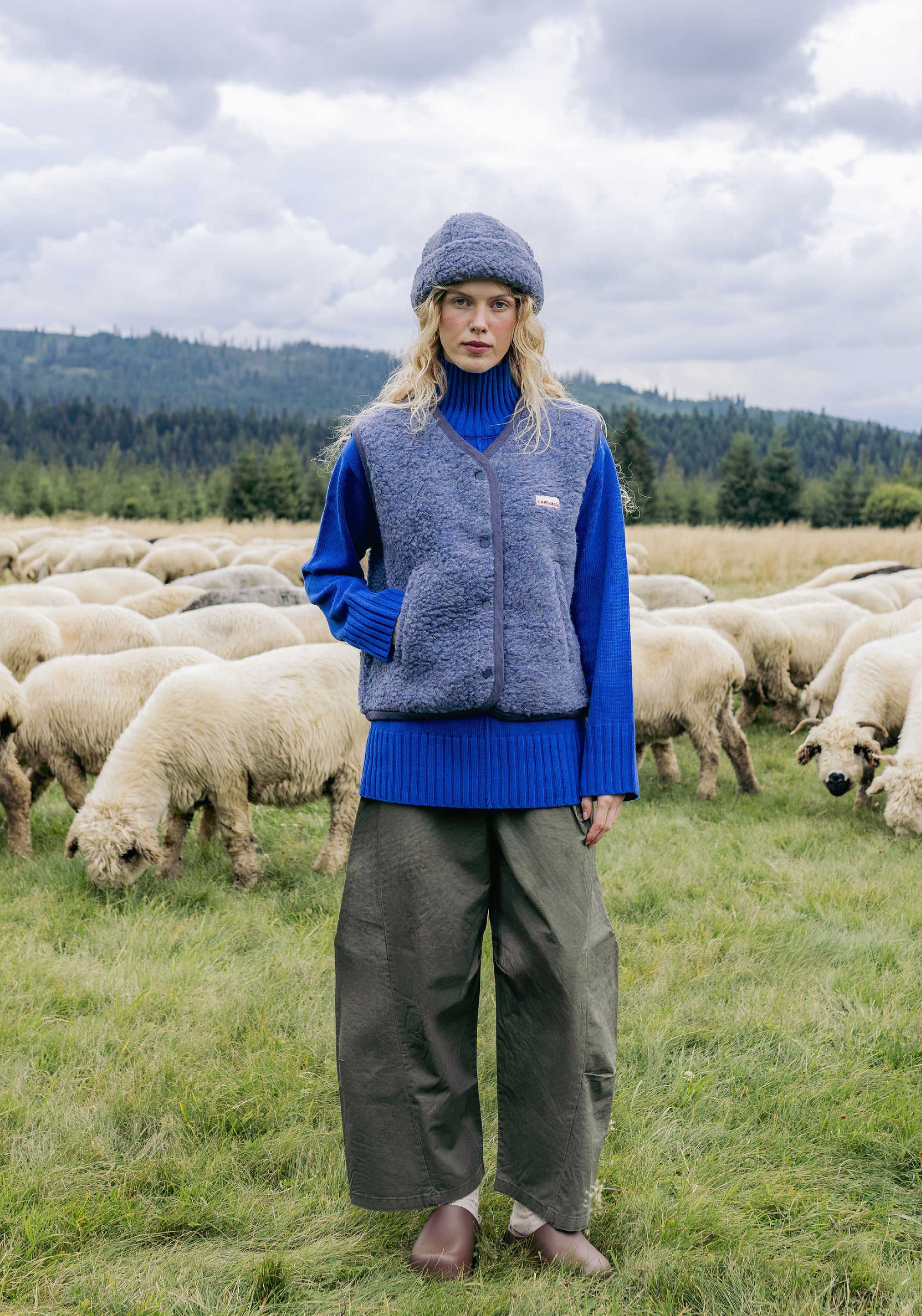Vestă fleece din lână merinos - Teddy Baltic