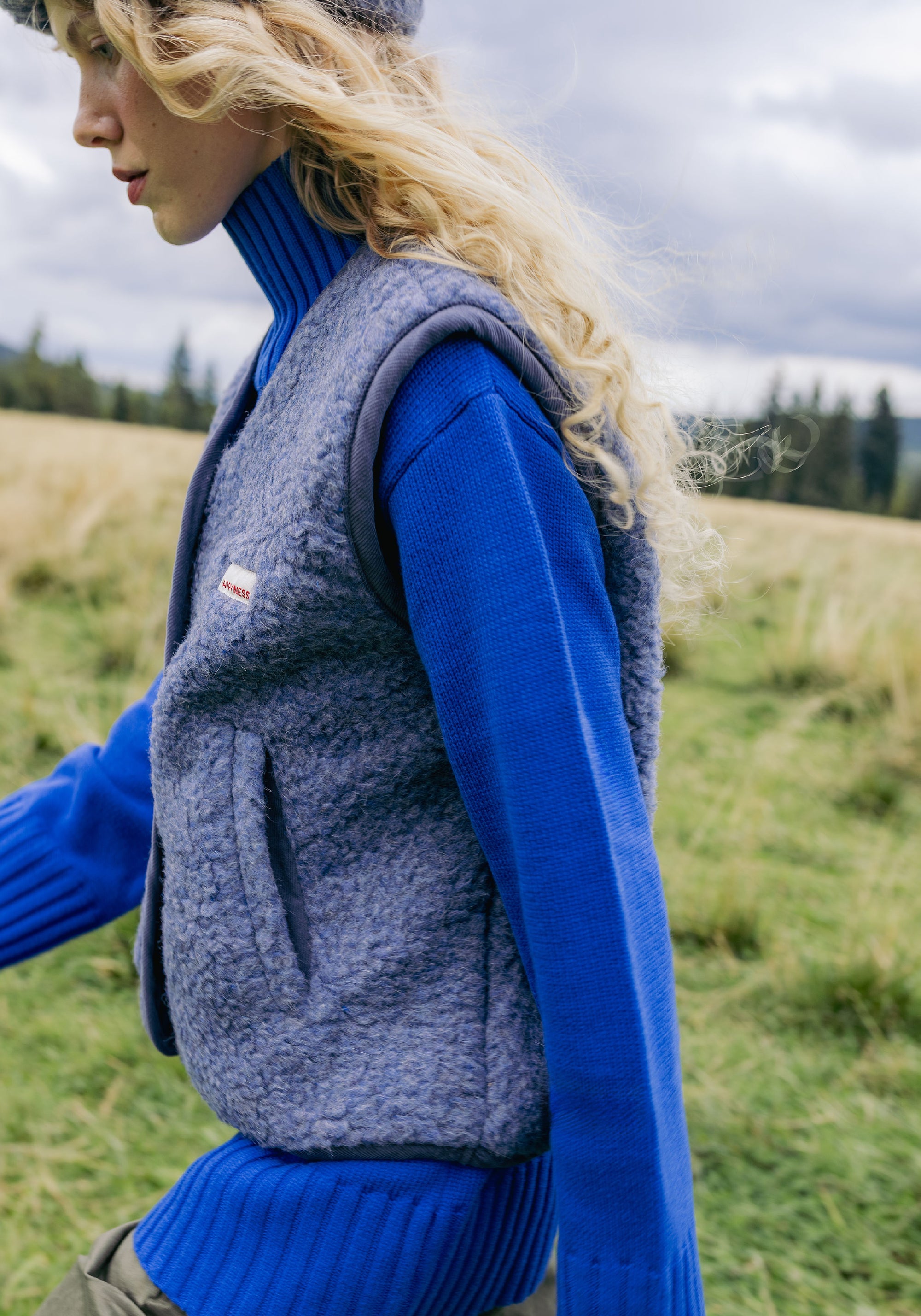 Vestă fleece din lână merinos - Teddy Baltic