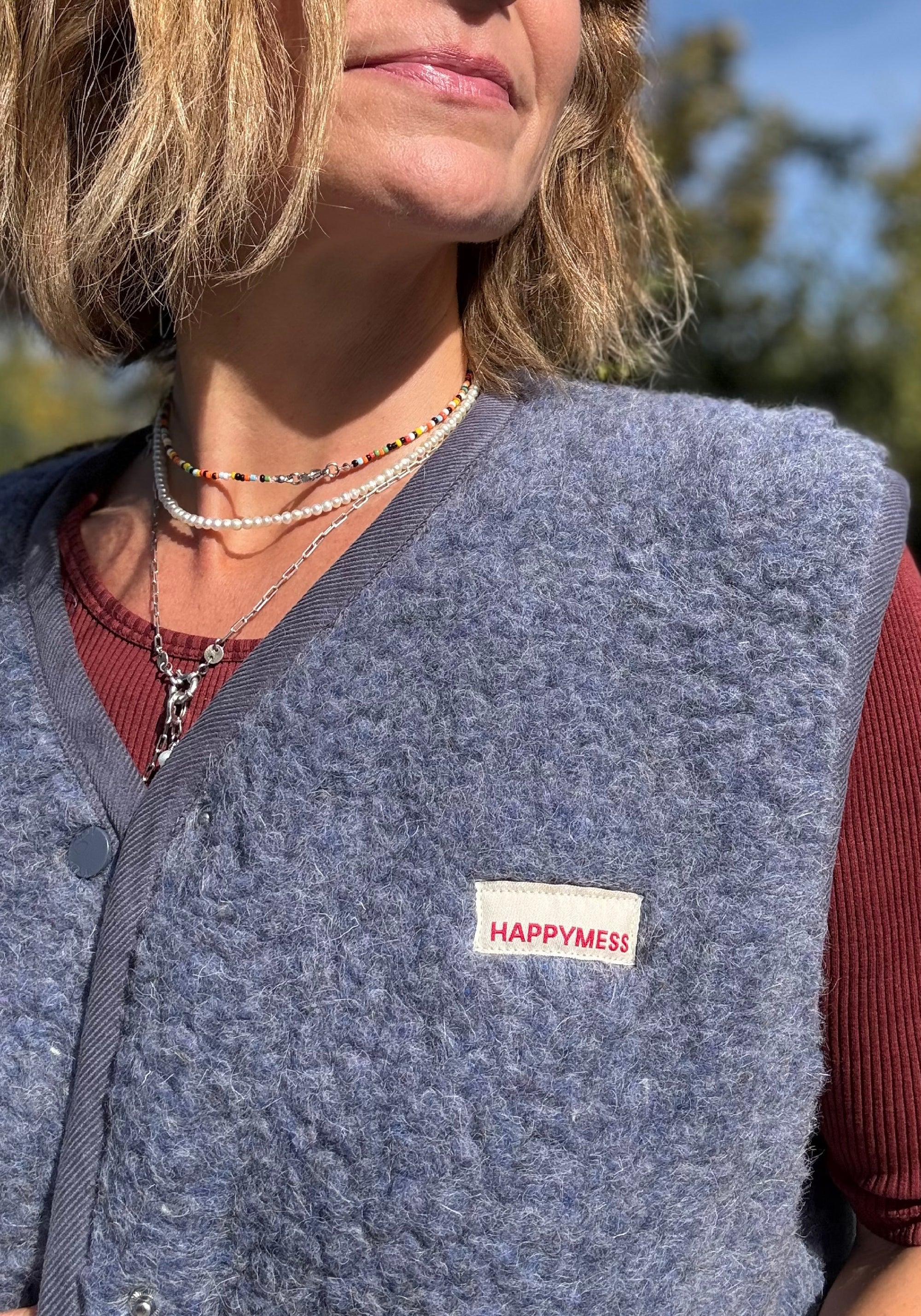 Vestă fleece din lână merinos - Teddy Baltic