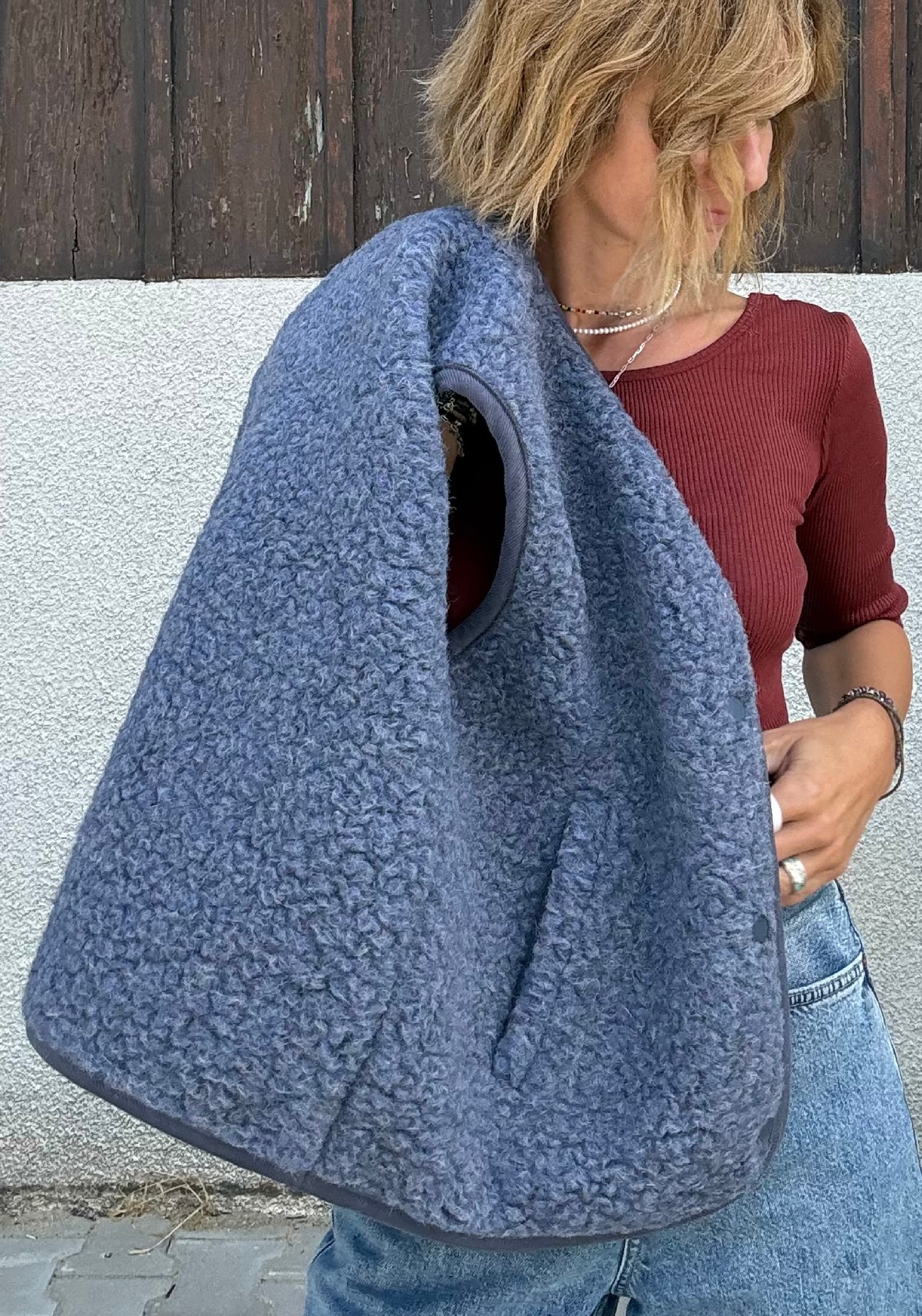 Vestă fleece din lână merinos - Teddy Baltic