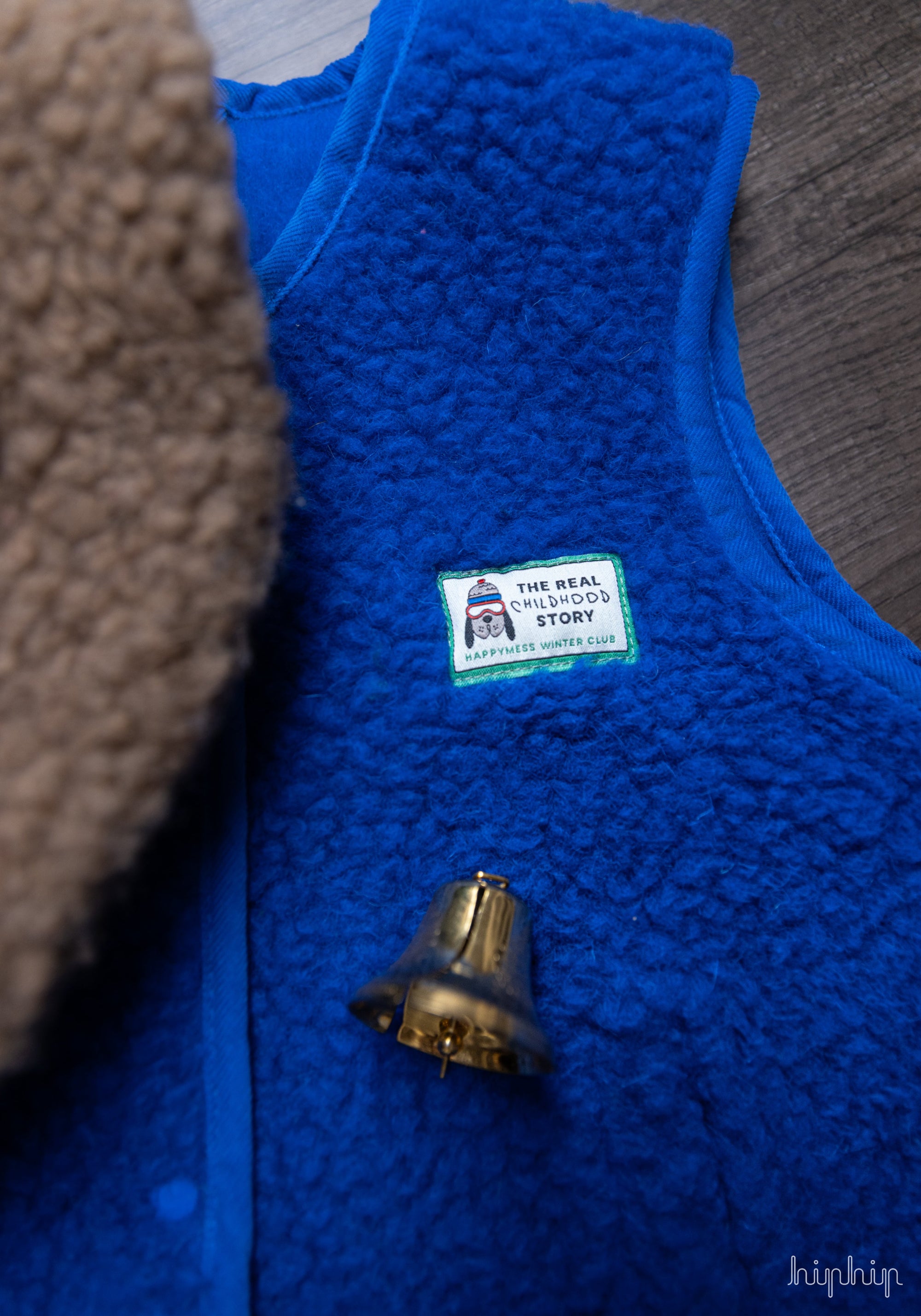Vestă femei fleece din lână merinos - Teddy Cobalt Happymess HipHip.ro