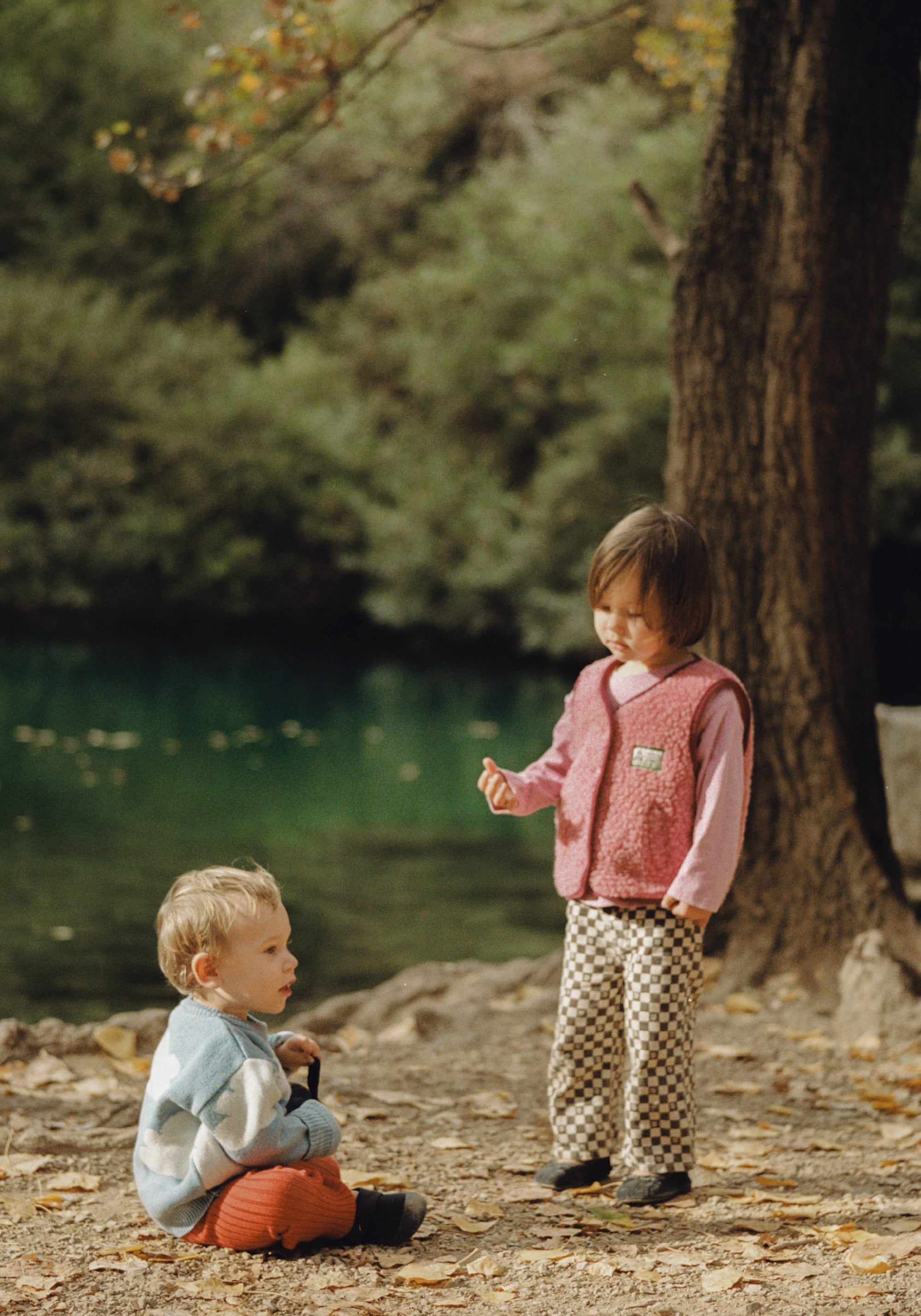 Vestă fleece din lână merinos - Teddy Dusty Pink