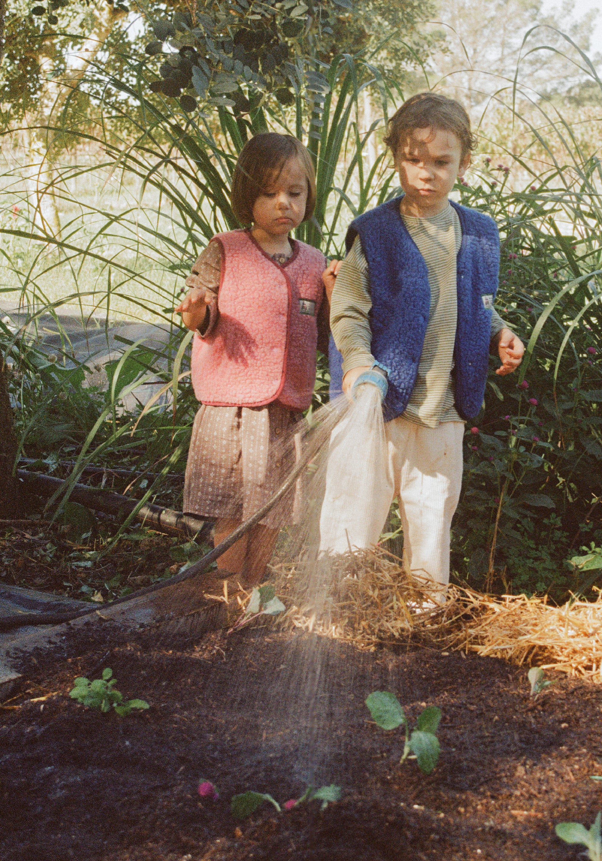Vestă fleece din lână merinos - Teddy Dusty Pink