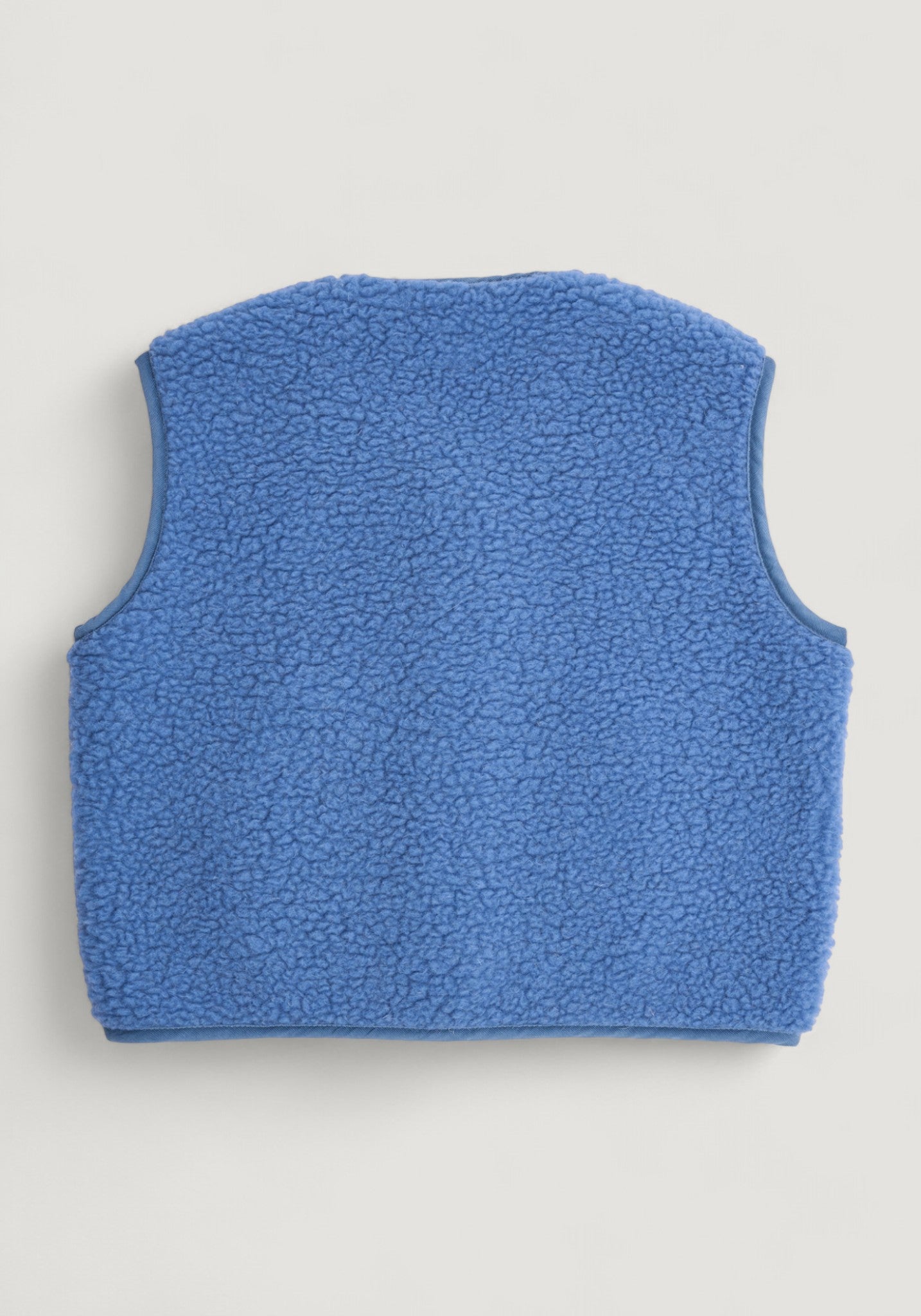 Vestă fleece din lână merinos - Teddy Ice Blue
