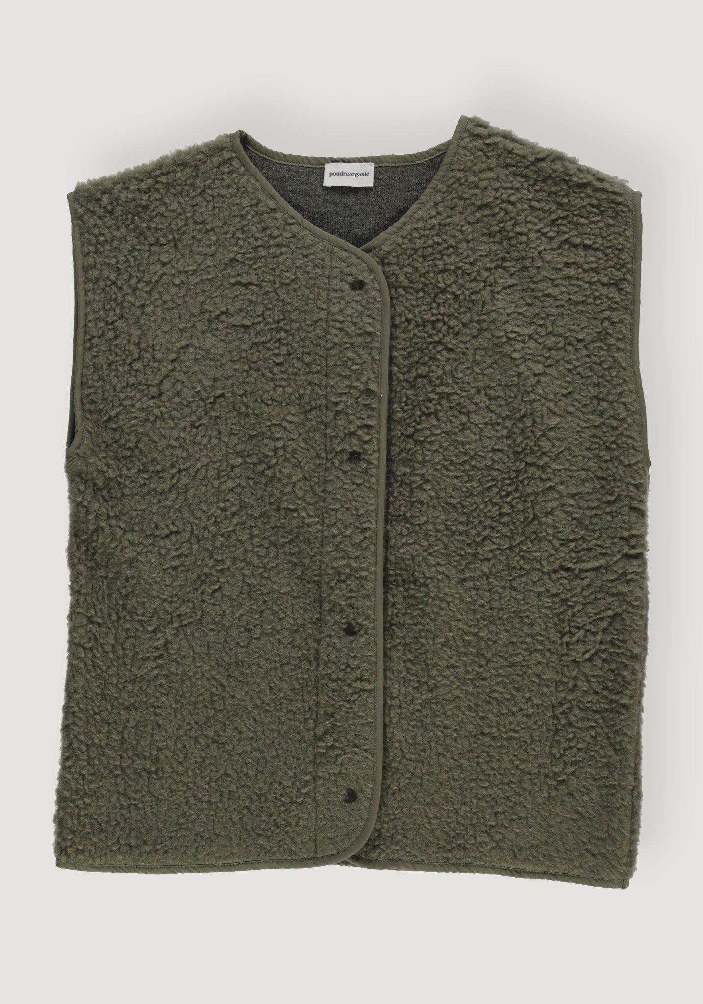 Vestă fleece din lână - Sheep Taupe Vert