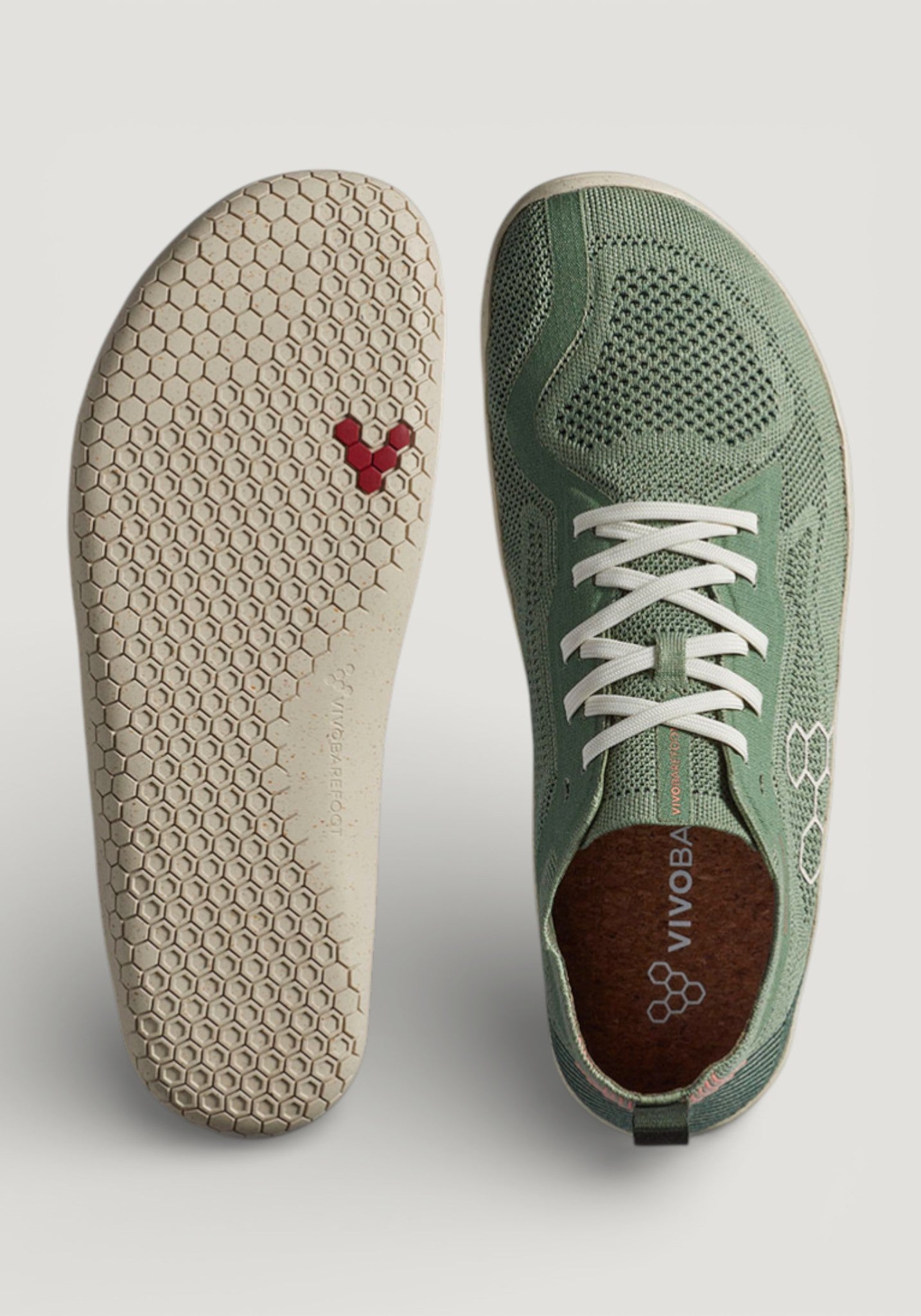 Sneakers Barefoot - Primus Lite Knit Natural Women Dusty Green