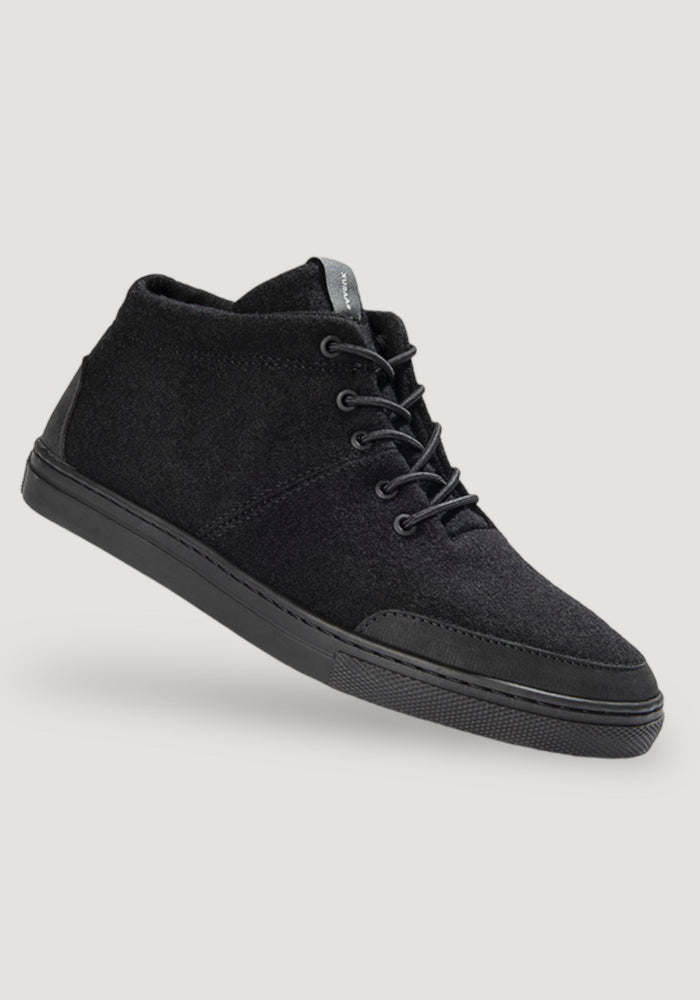 Winter Sneakers lână - Sky Wooler All Black Baabuk HipHip.ro