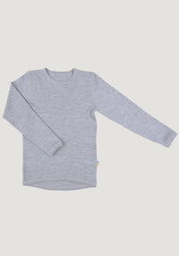 Bluză lână merinos - Basic Grey Joha HipHip.ro