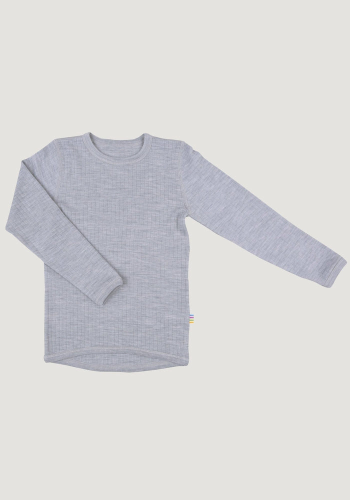 Bluză lână merinos - Basic Grey Joha HipHip.ro