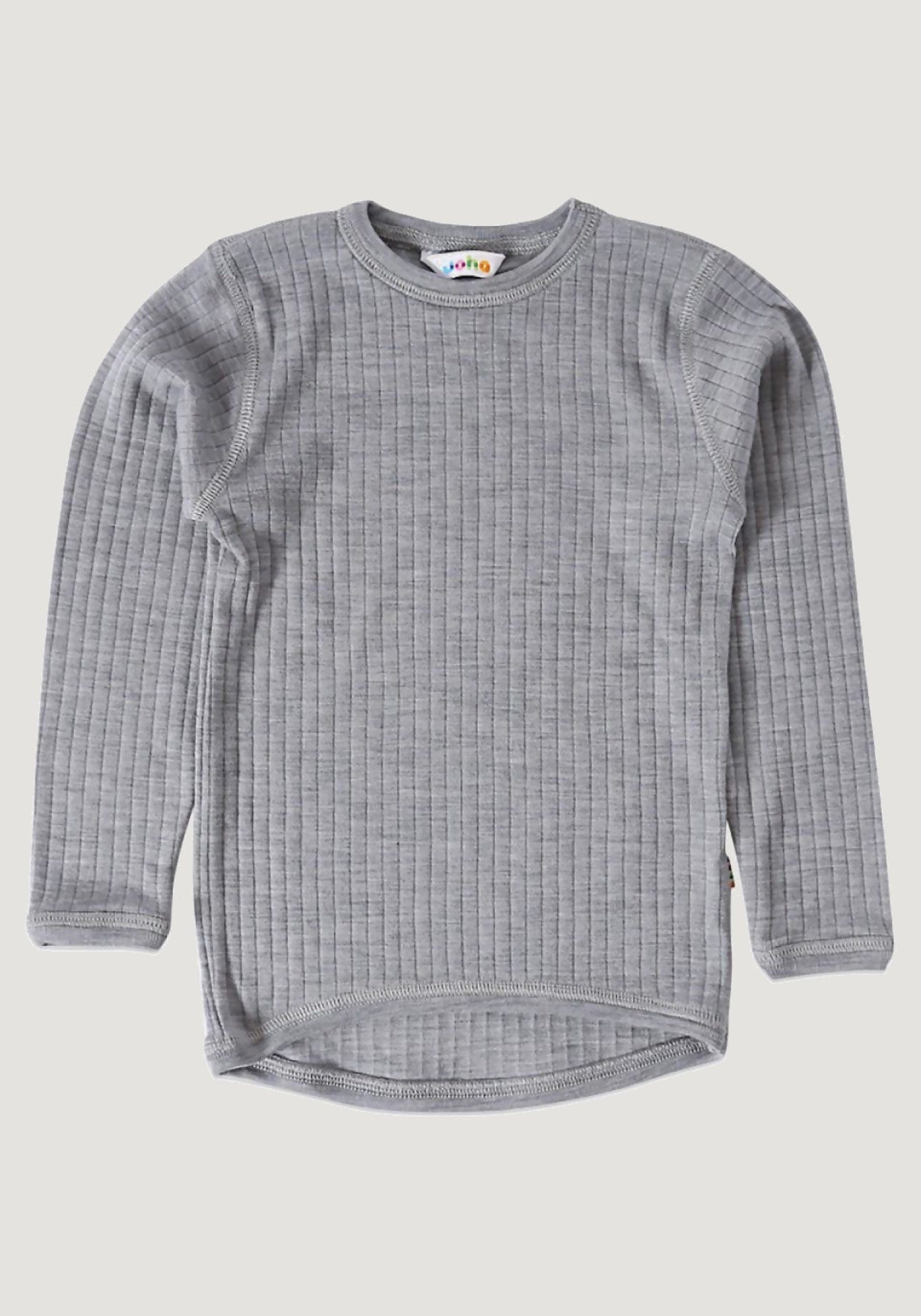 Bluză lână merinos - Basic Grey Joha HipHip.ro