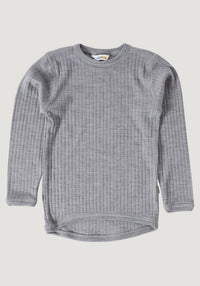 Bluză lână merinos - Basic Grey Joha HipHip.ro