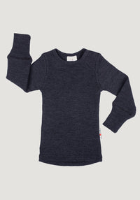 Bluză lână merinos - Foggy Black ManyMonths HipHip.ro