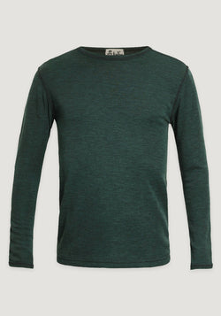 Bluză bărbați din lână merinos - Dark Green Jalfe HipHip.ro