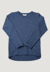 Bluză lână merinos - Basic Blue Melange 80