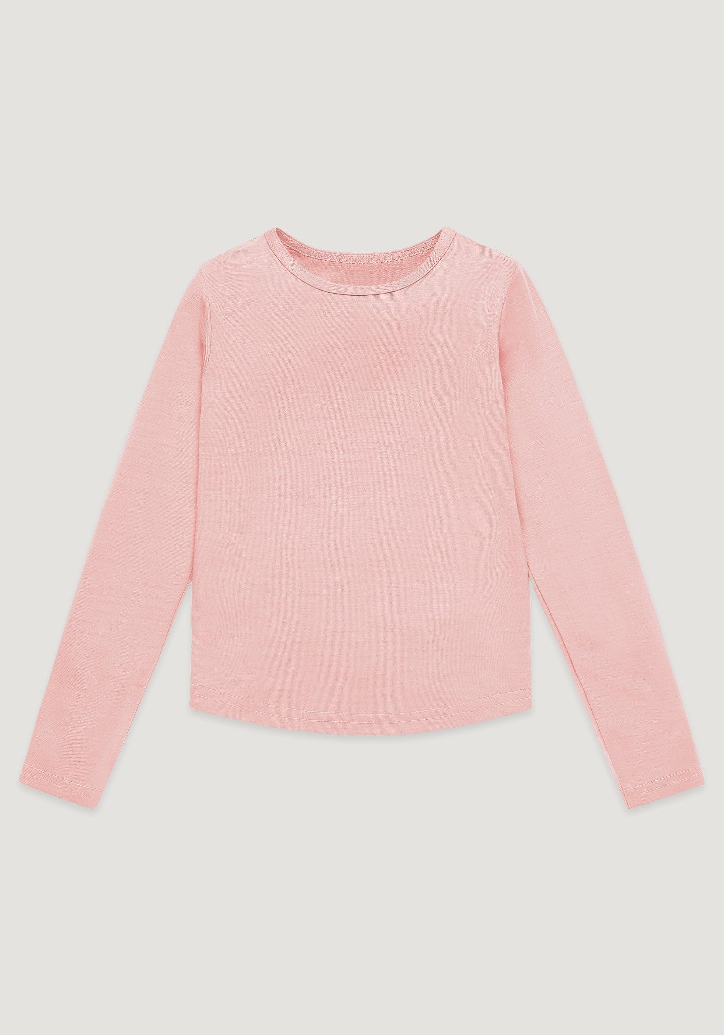 Bluză lână merinos super fină - Long Tee Pink Peach Blossom Smalls HipHip.ro