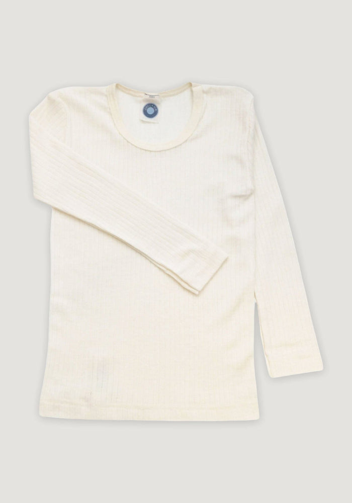 Bluză seamless din lână merinos, mătase și bumbac - Natur Cosilana HipHip.ro