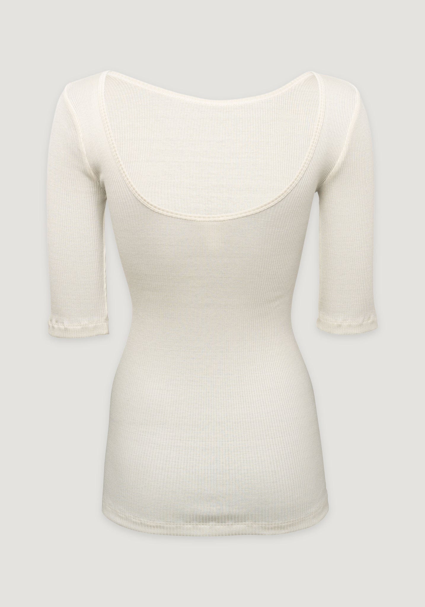 Bluză femei seamless mătase - Gym Cream Minimalisma HipHip.ro