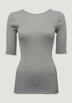 Bluză femei seamless din mătase - Gym Grey Melange Minimalisma HipHip.ro