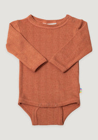 Body Eyelet din lână merinos și mătase - Orange Joha-Hainute HipHip.ro