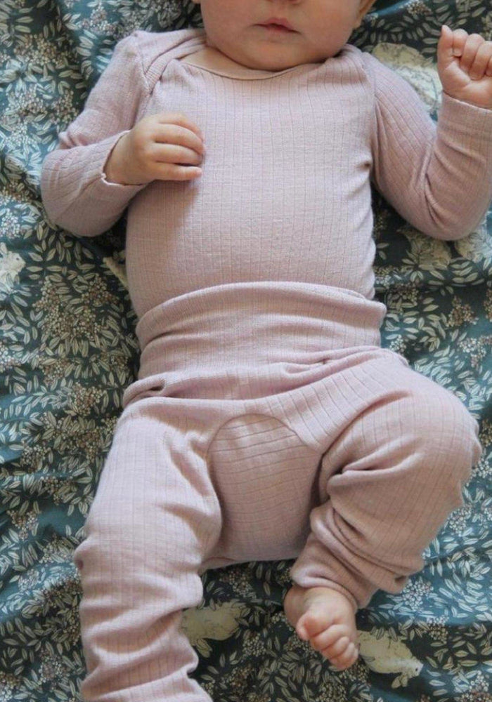 Body seamless din lână merinos, mătase și bumbac - Dusty Rose Cosilana HipHip.ro