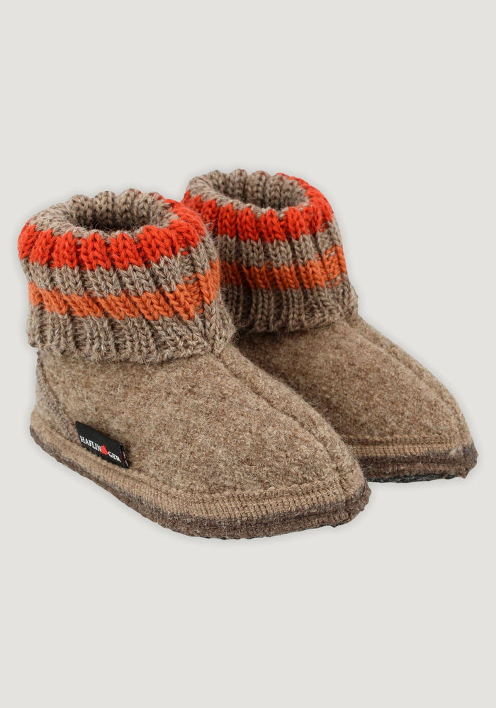 Botoși lână - Paul Beige Melange (copii și adulți) Haflinger HipHip.ro