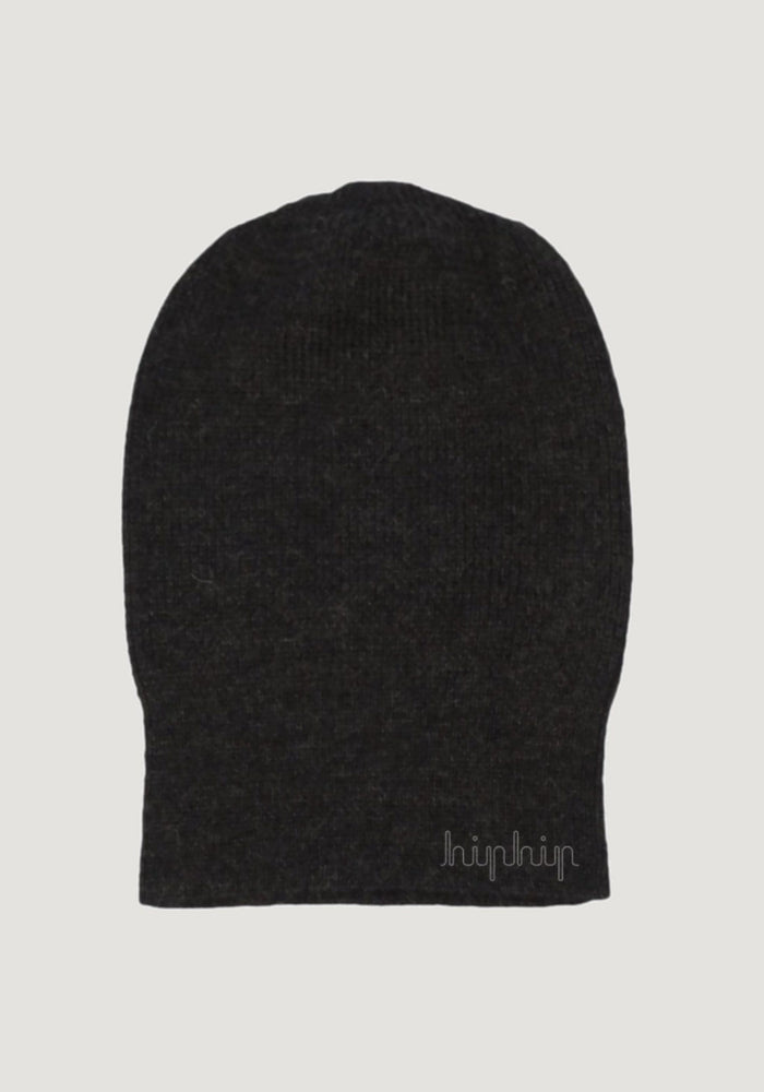 Căciulă adulți baby alpaca - Classic Rib Anthracite De Colores HipHip.ro
