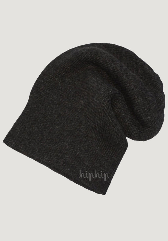 Căciulă adulți baby alpaca - Classic Rib Anthracite De Colores HipHip.ro