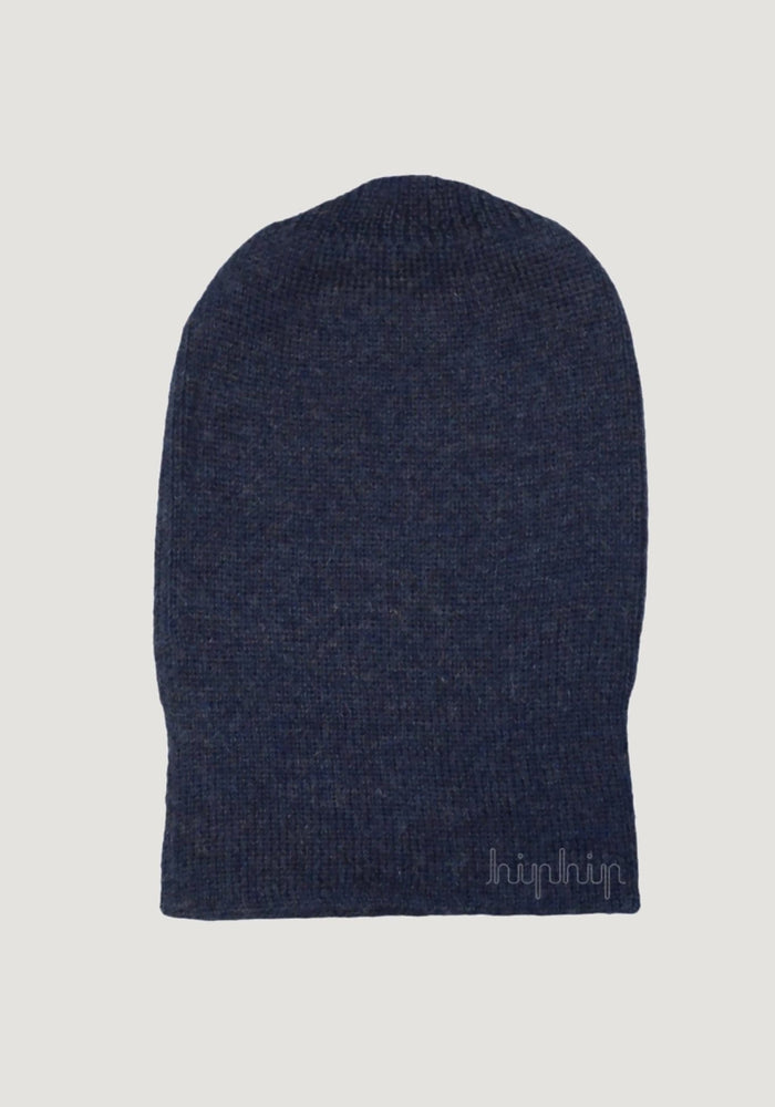 Căciulă adulți baby alpaca - Classic Rib Jeans Blue Melange De Colores HipHip.ro
