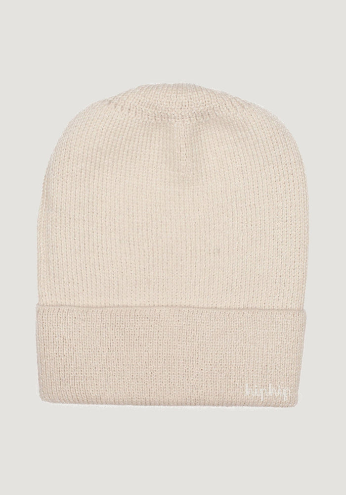 Căciulă adulți baby alpaca - Classic Rib White De Colores HipHip.ro