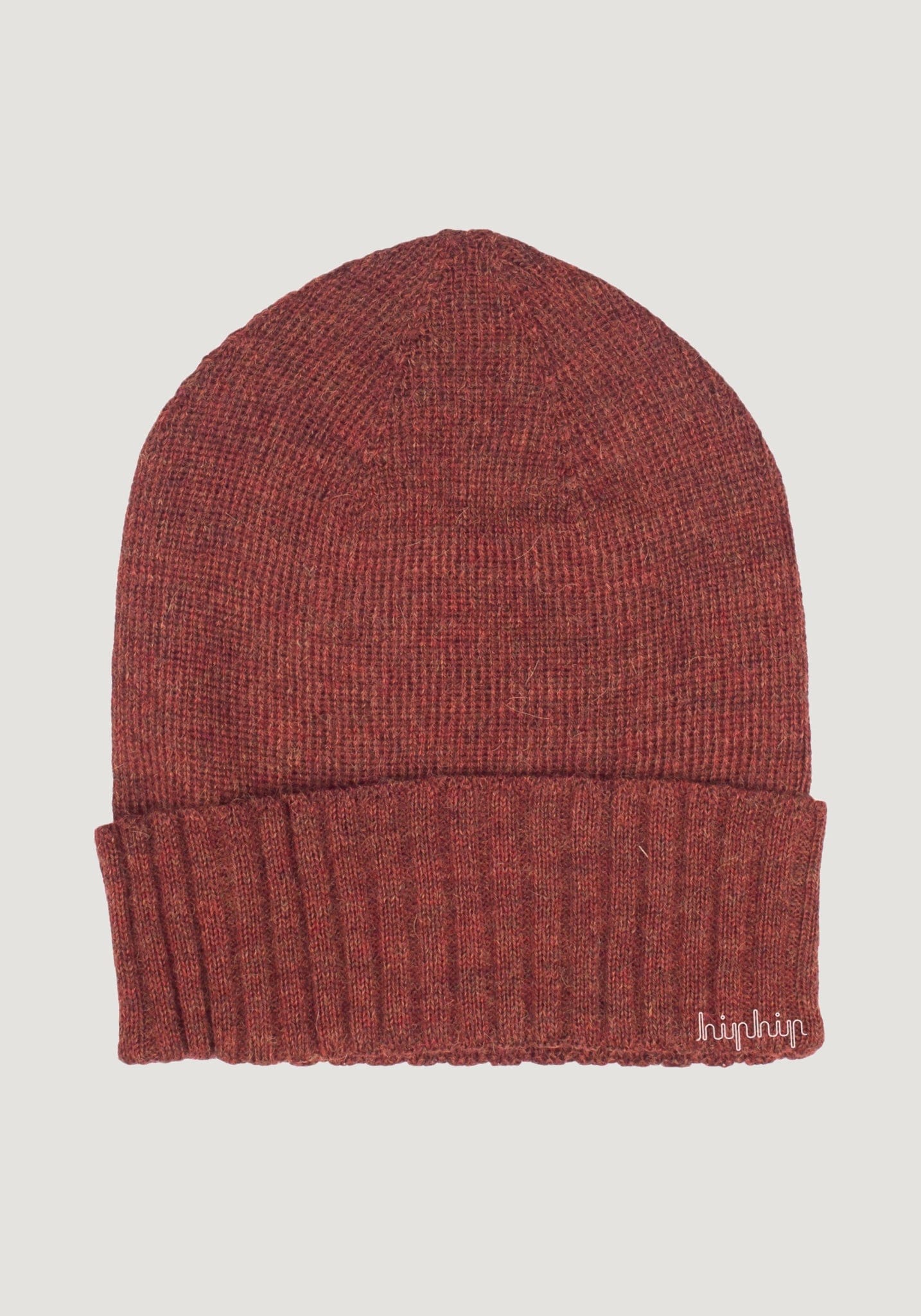 Căciulă adulți baby alpaca - Red Brown Melange De Colores HipHip.ro