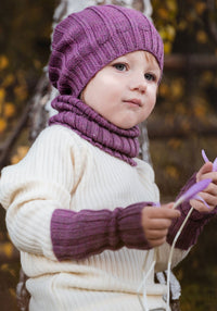 Căciulă copii baby alpaca - Rose Melange De Colores HipHip.ro