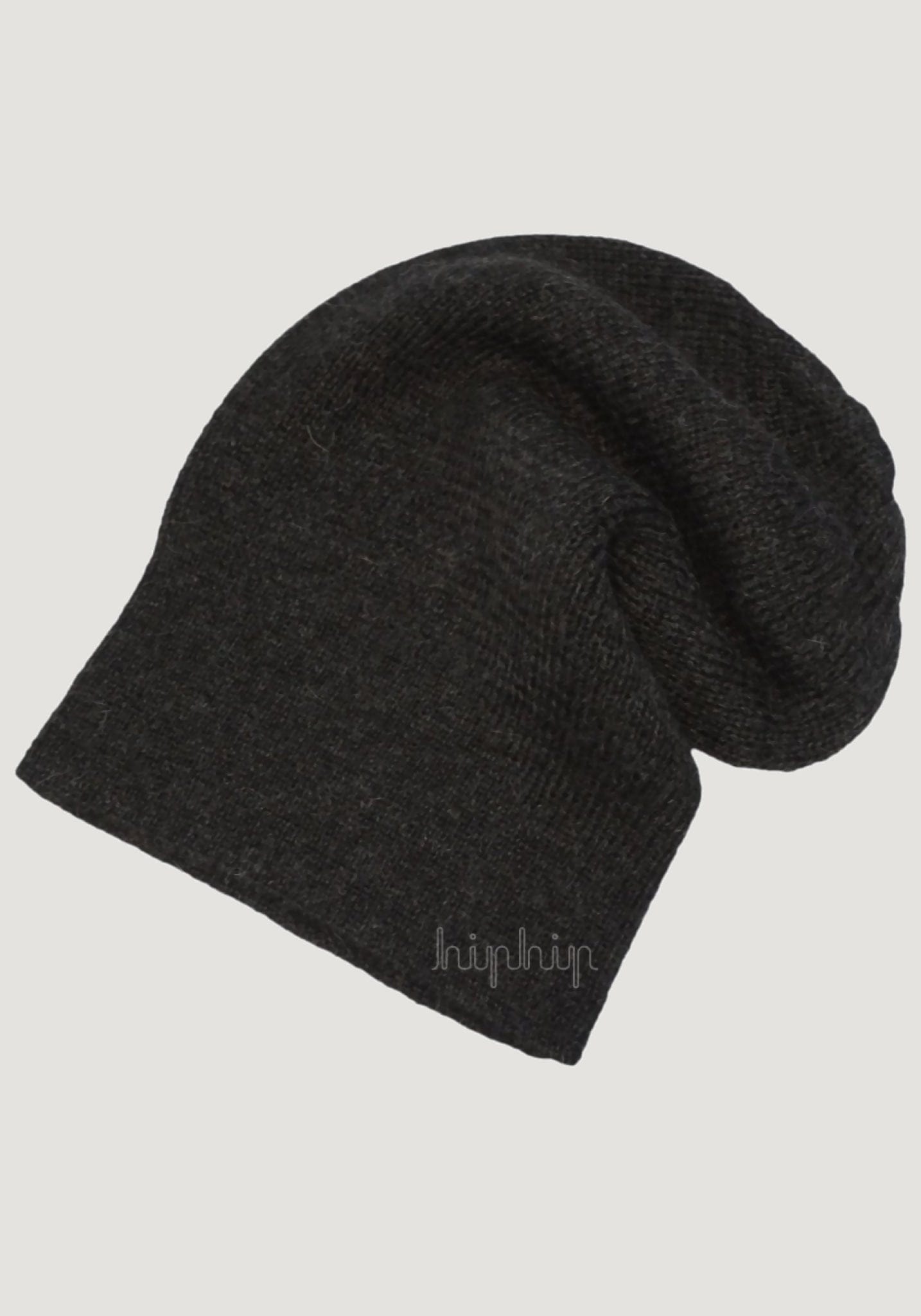 Căciulă adulți baby alpaca - Classic Rib Anthracite De Colores HipHip.ro