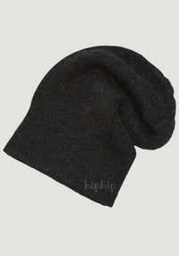 Căciulă adulți baby alpaca - Classic Rib Anthracite De Colores HipHip.ro