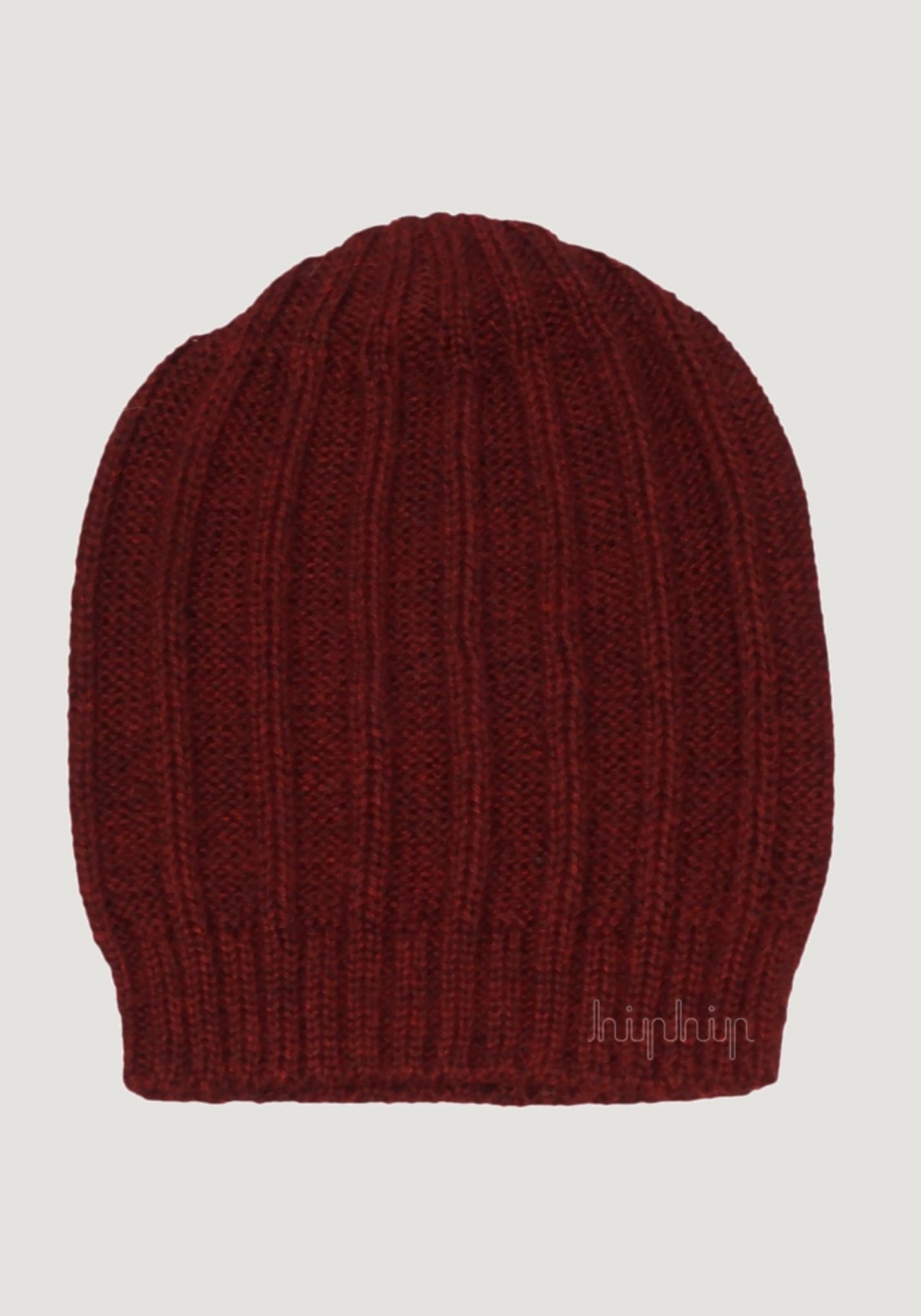 Căciulă copii baby alpaca - Wine Red De Colores HipHip.ro