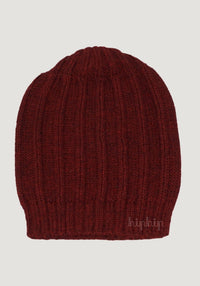 Căciulă copii baby alpaca - Wine Red De Colores HipHip.ro