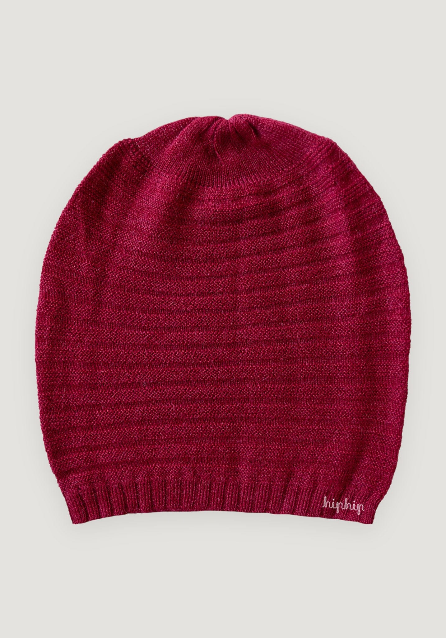 Căciulă long beanie adulți baby alpaca - Cherry Red De Colores HipHip.ro