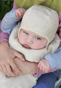 Cagulă lână merinos - Toasted Coconut ManyMonths HipHip.ro