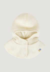 Cagulă windbreaker fleece din lână merinos - White Joha HipHip.ro