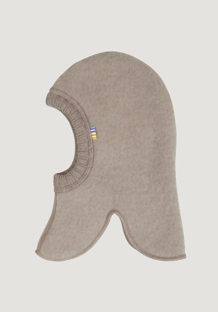 Cagulă dublată fleece din lână merinos - Sesame Melange Joha HipHip.ro