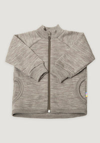 Cardigan brushed din lână merinos - Sesame Melange Joha HipHip.ro