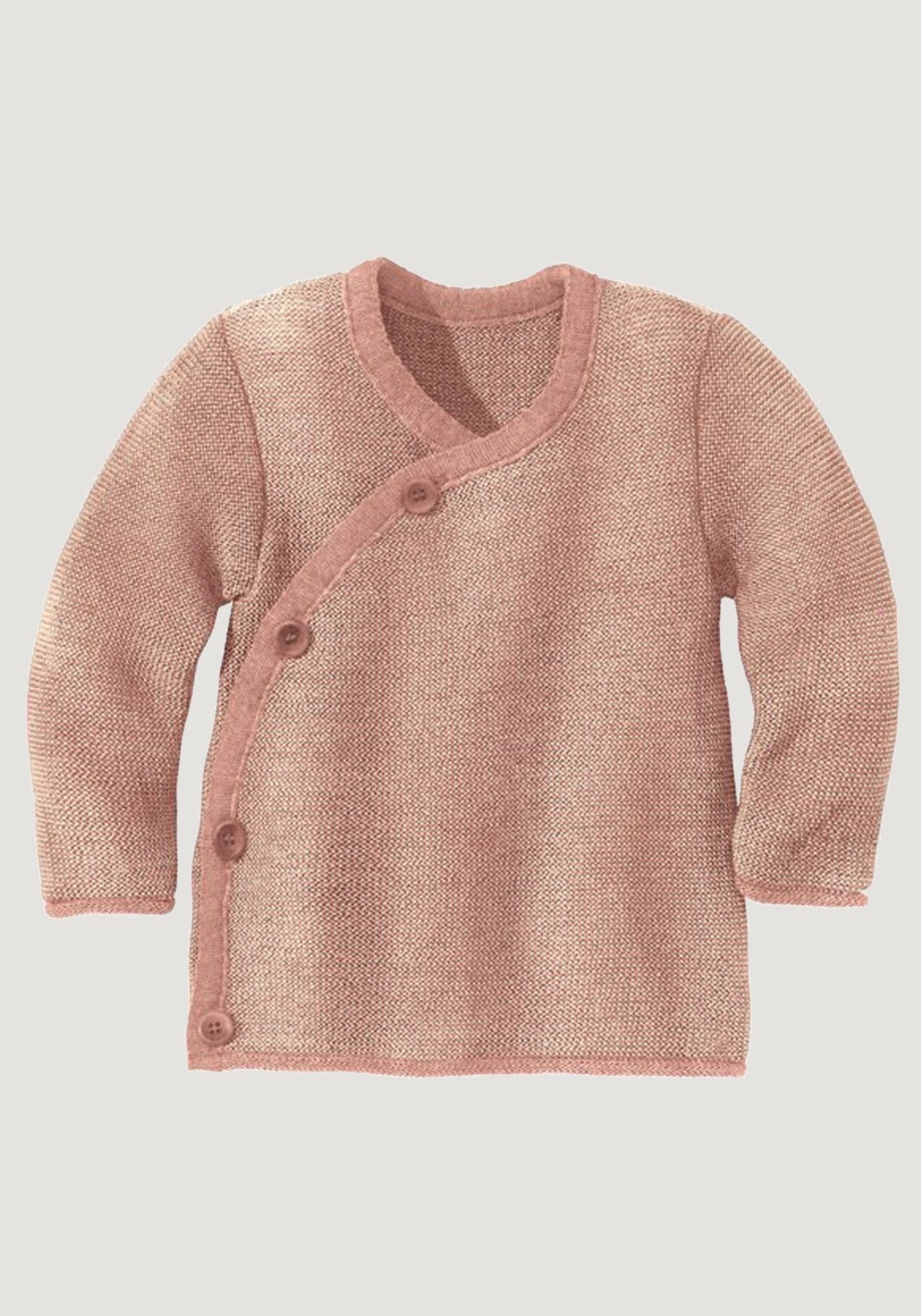 Cardigan kimono lână merinos - Rose/Natural Disana HipHip.ro