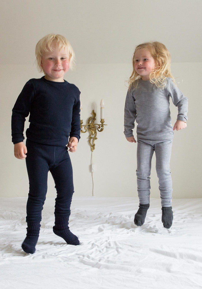 Colanți lână merinos - Basic Marine Joha HipHip.ro