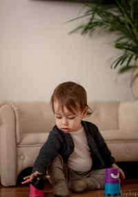 Colanți lână merinos - Basic Sesame Melange Joha HipHip.ro