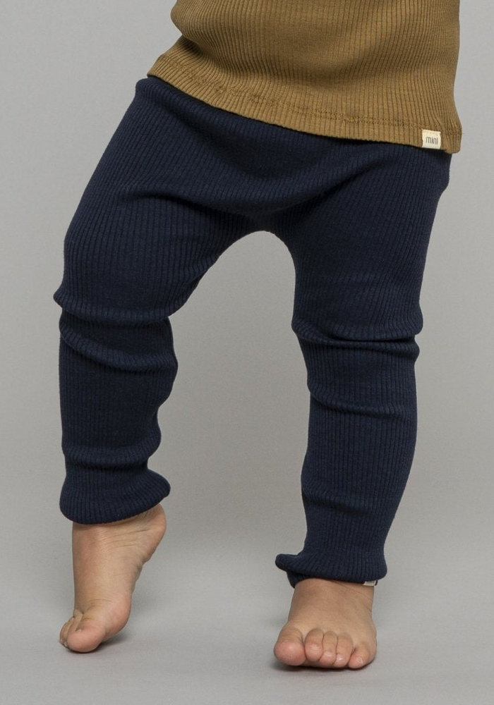 Colanți seamless mătase - Bieber Dark Blue Minimalisma HipHip.ro