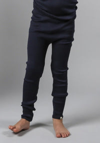 Colanți seamless mătase - Bieber Dark Blue Minimalisma HipHip.ro