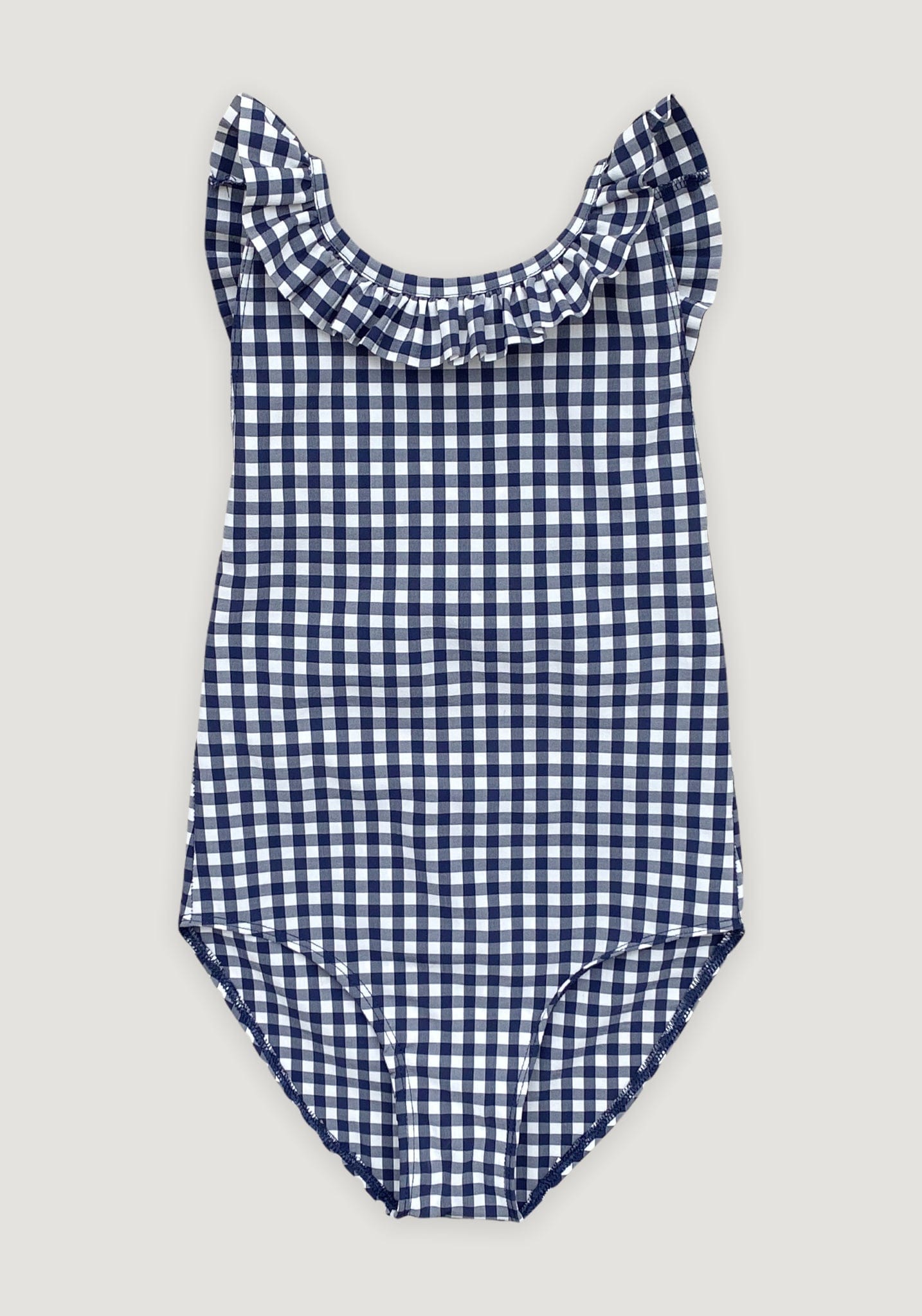 Costum înot - Alba Vichy Blue Canopea HipHip.ro