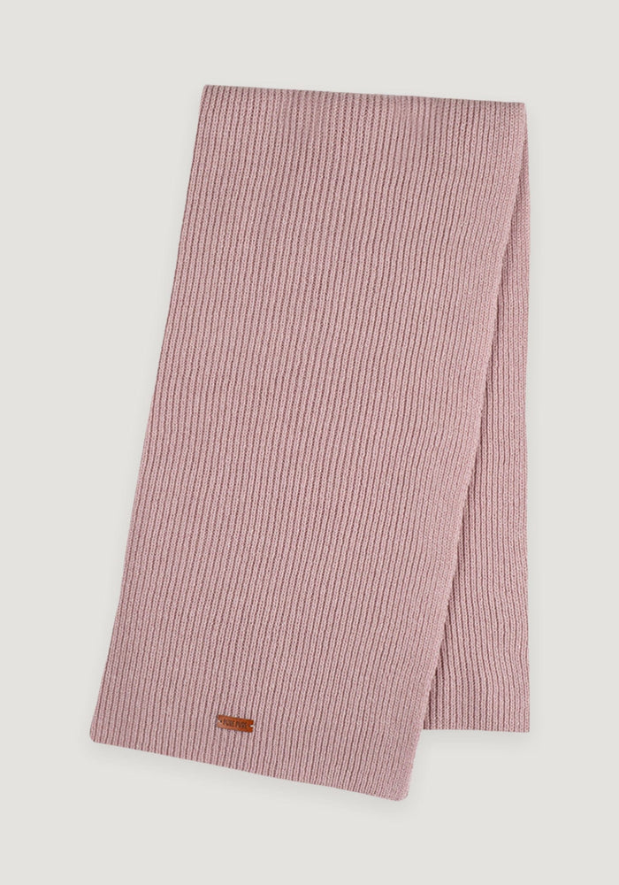 Fular femei din lână merinos și cașmir - Pink Clay Pure Pure HipHip.ro