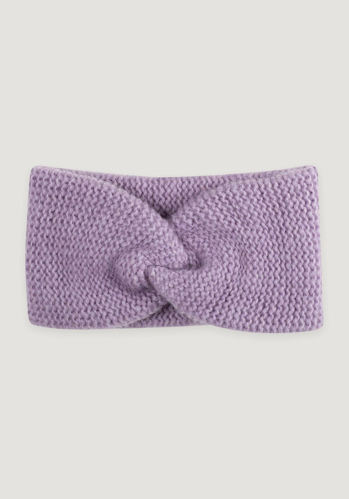Headband femei din baby alpaca, bumbac și lână - Lavender Pure Pure HipHip.ro